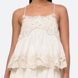 Sea New York Lysa Tank In Cream Size XXS New With Tags